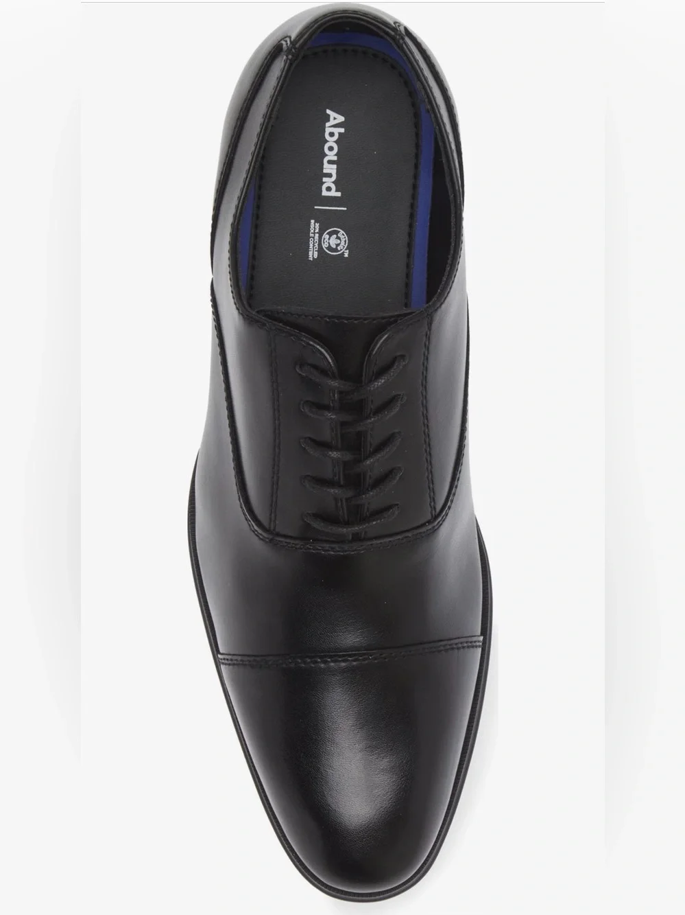Classic Black Calvin Cap Toe Derby Men's Dress Shoe